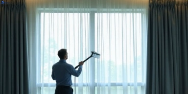Commercial curtain stain removal service bellbird-park hotels offices restaurants
