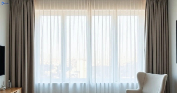 Freshly steam cleaned curtains in bellbird-park QLD